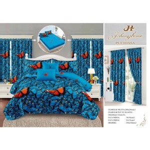 SET 8 PIESE LENJERIE CU DRAPERII DRA 01